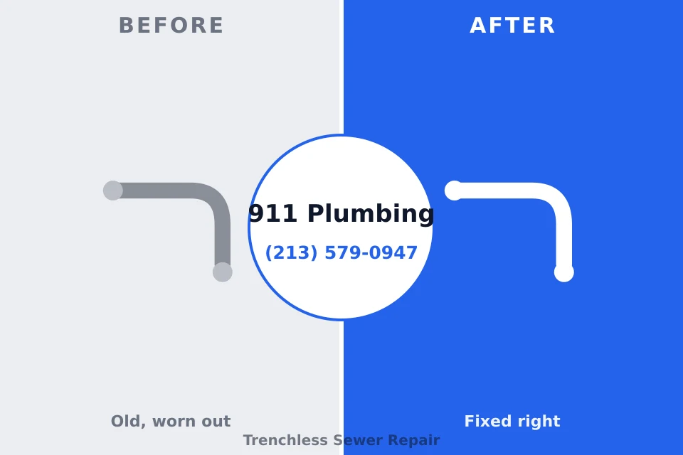 Before and after: plumbing repair Swainsboro, GA